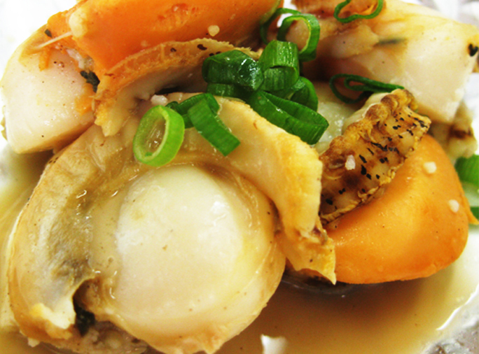 ホタテかきガーリックしょうゆ