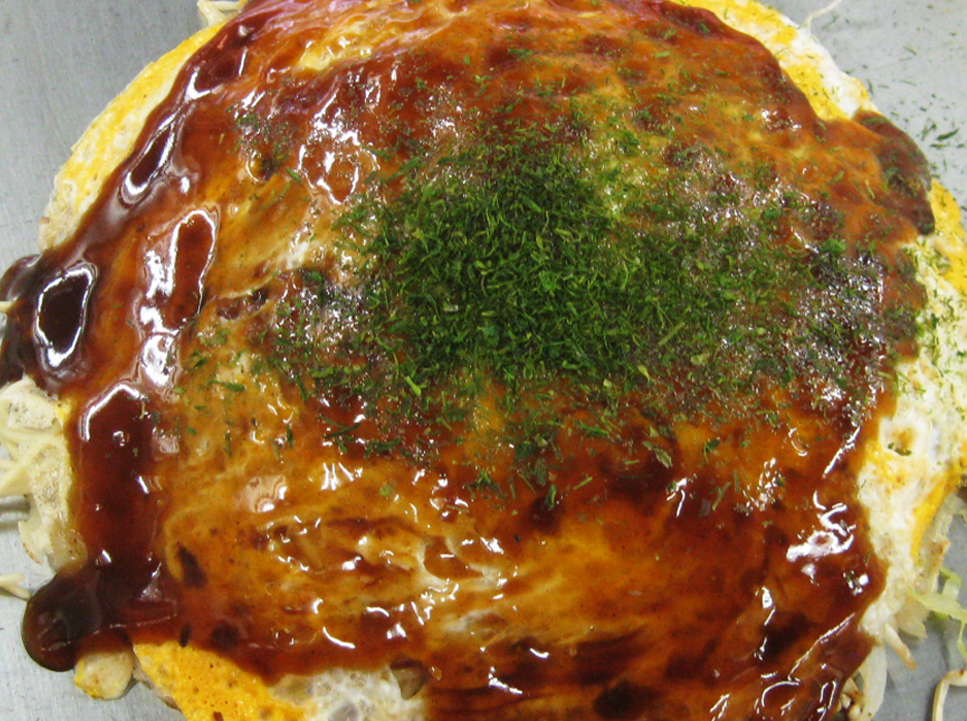普通のお好み焼き