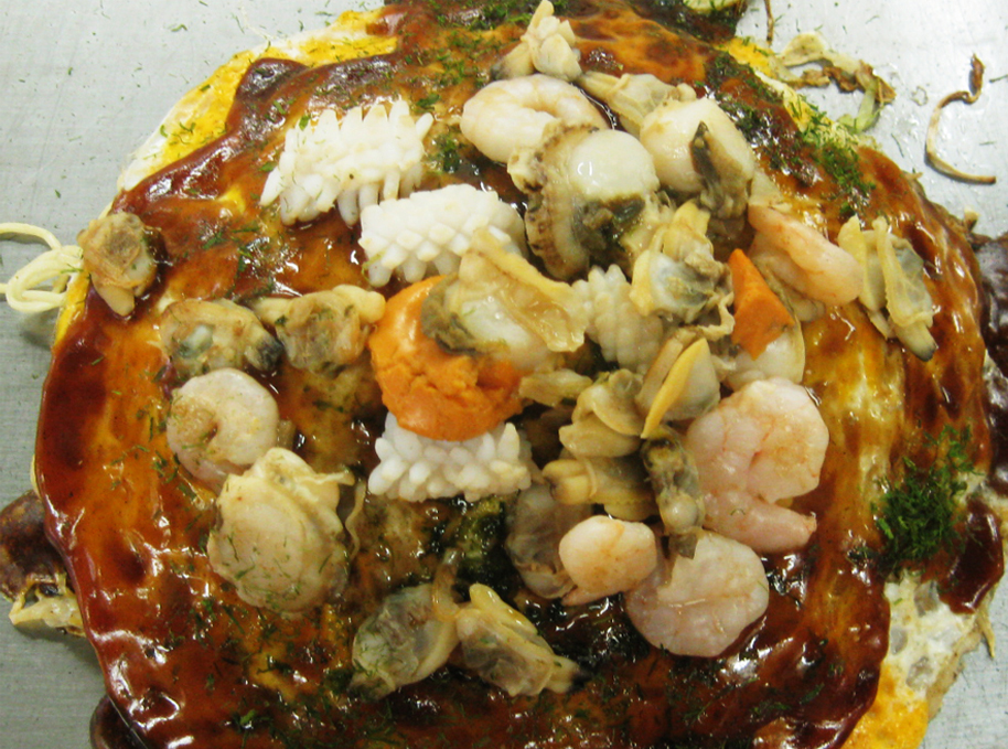 シーフードお好み焼き